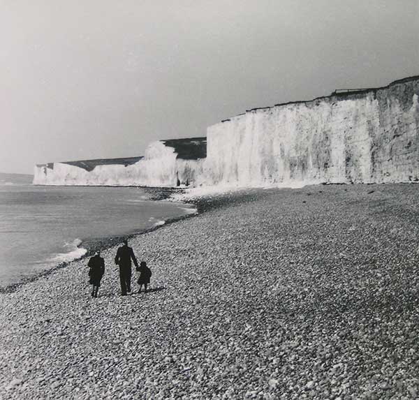 white cliffs, rocky beach